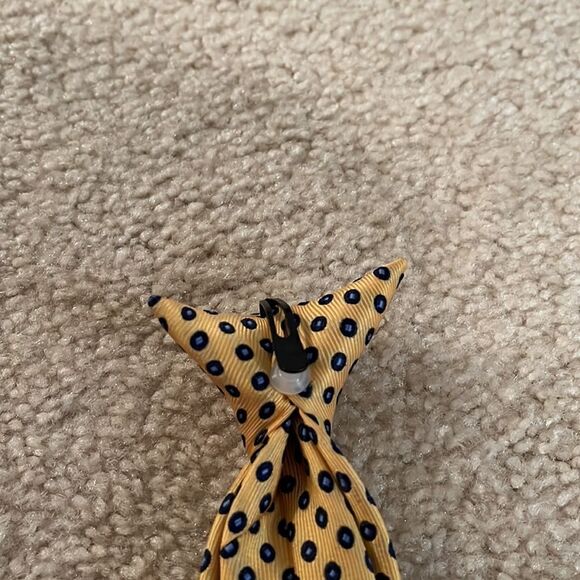 KIDS YELLOW AND BLUE TIE - Picture 4 of 8